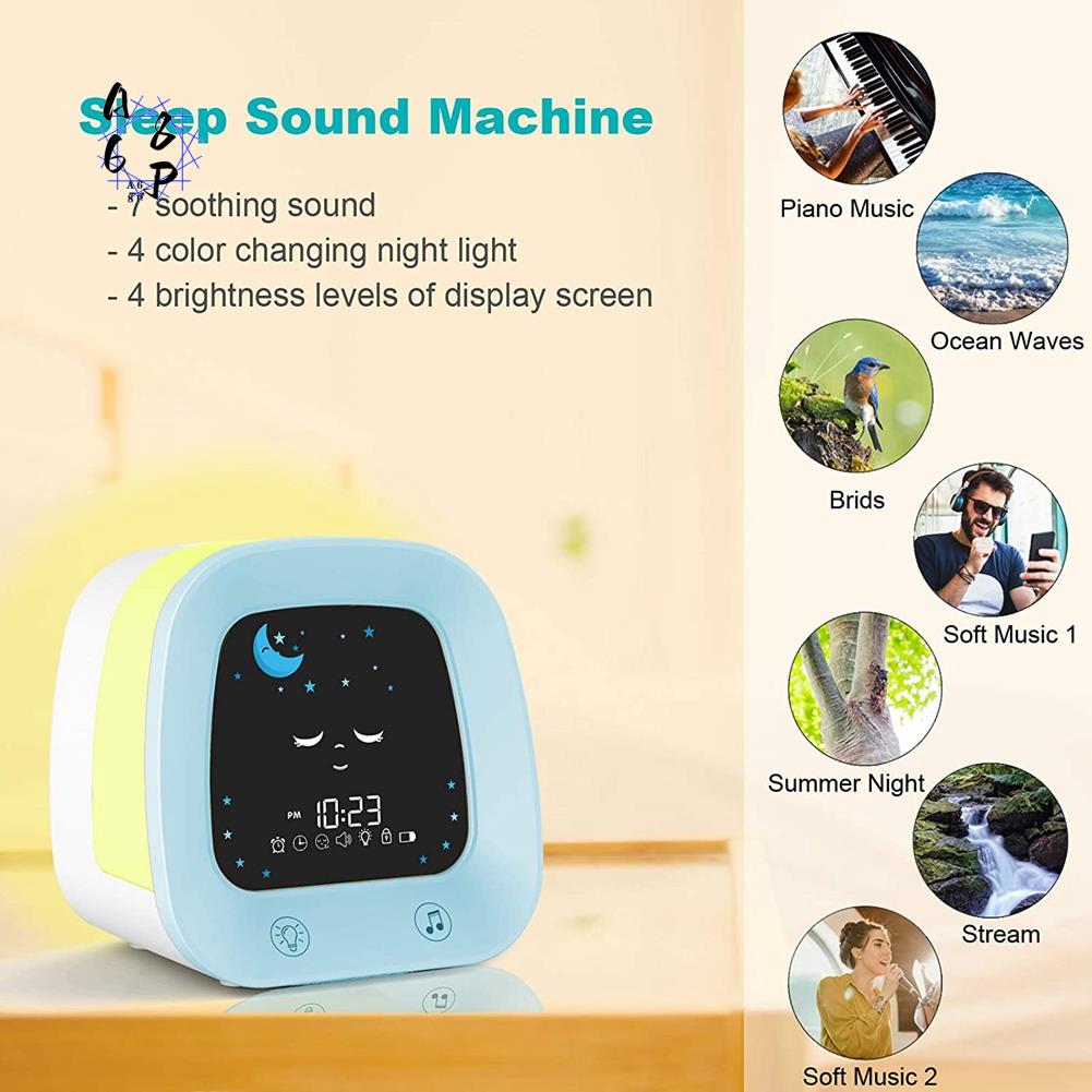 Sound Sleep Trainer Clock - ساعة منبه A68P-1 للأطفال، ساعة تدريب