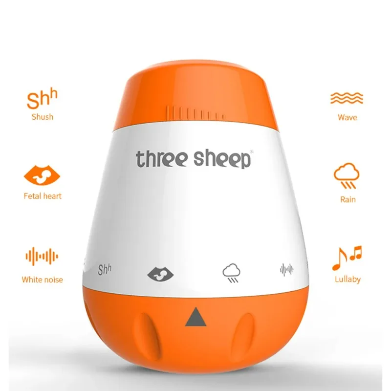 Baby Sound Machine White - آلة الضوضاء البيضاء للأطفال، مستشعر صوت
