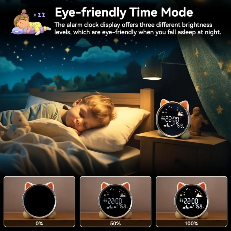 Sound Sleep Trainer Clock - ساعة منبه للأطفال جاهزة للإيقاظ، جهاز