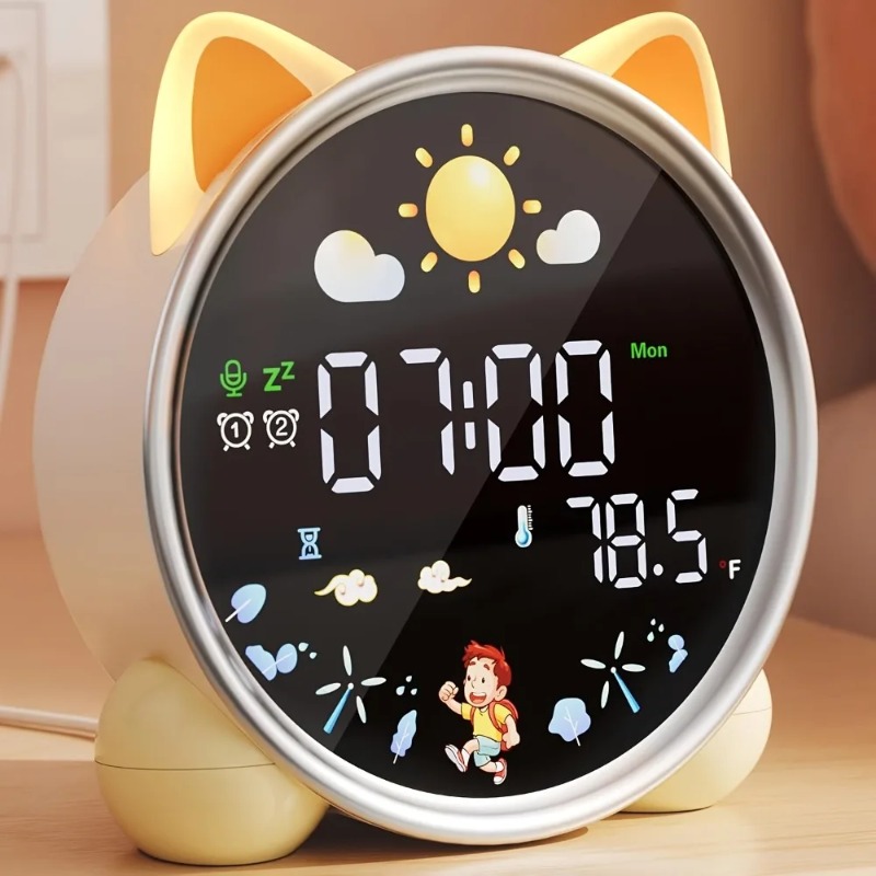 Sound Sleep Trainer Clock - ساعة منبه للأطفال جاهزة للإيقاظ، جهاز