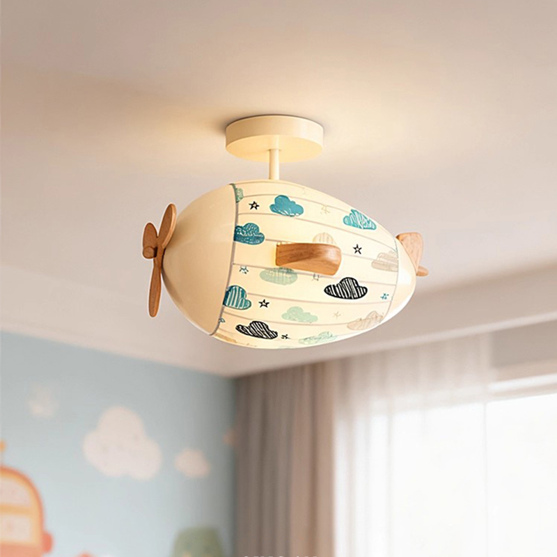 Baby Nursery Ceiling Light - غرفة الأطفال طائرة ضوء السقف النسيج