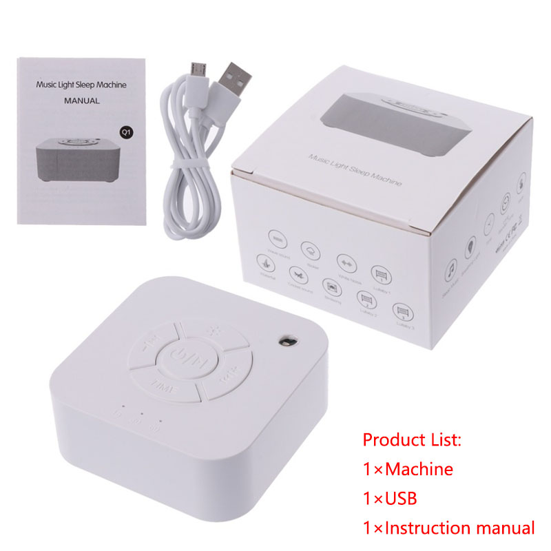 Baby Sound Machine White - آلة الضوضاء البيضاء USB قابلة للشحن