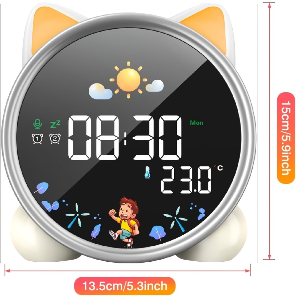 Sound Sleep Trainer Clock - ساعة منبه للأطفال جاهزة للإيقاظ، جهاز