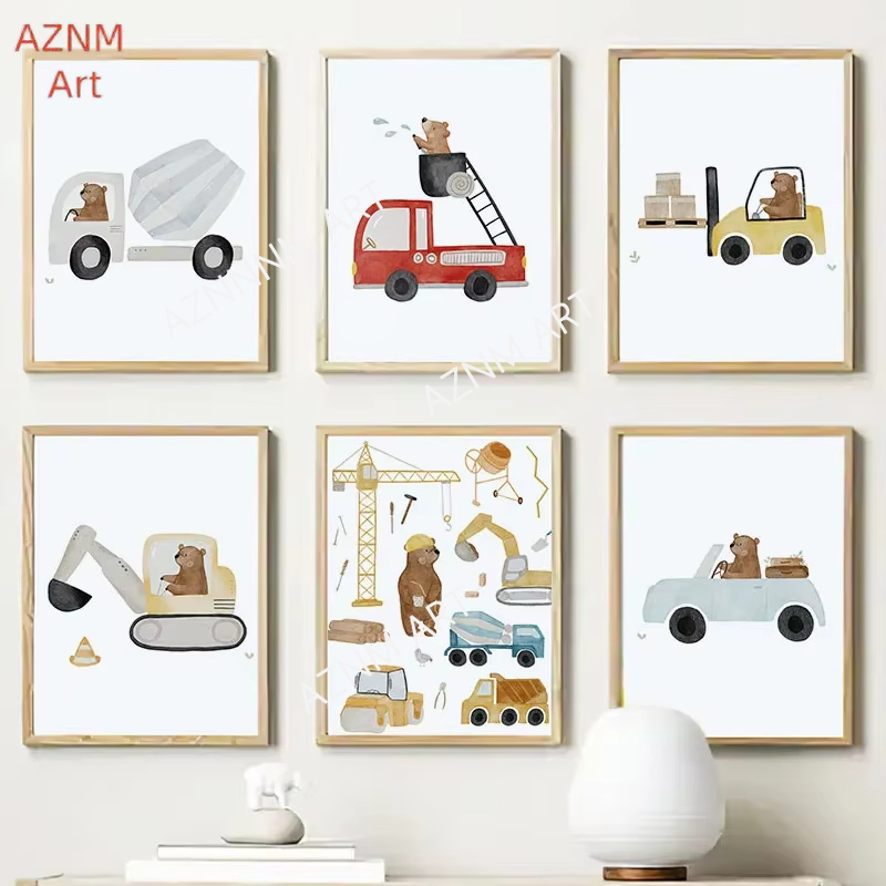 Baby Nursery Posters - لوحات وصور قماشية لغرف الأطفال بتصميم