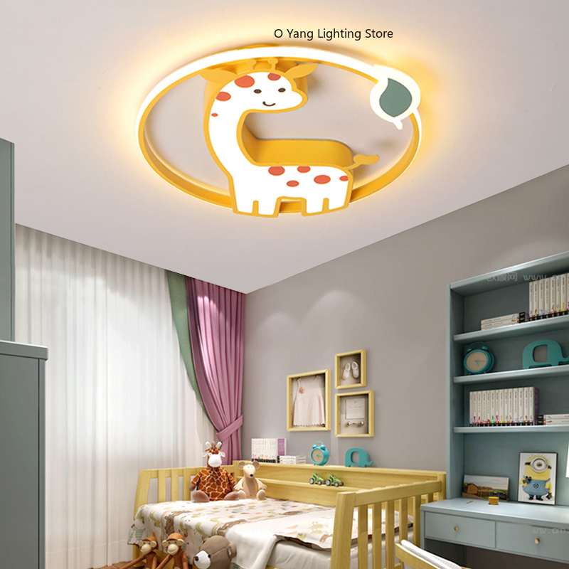 Baby Nursery Ceiling Light - مصباح سقف LED مصمم بشكل زرافة
