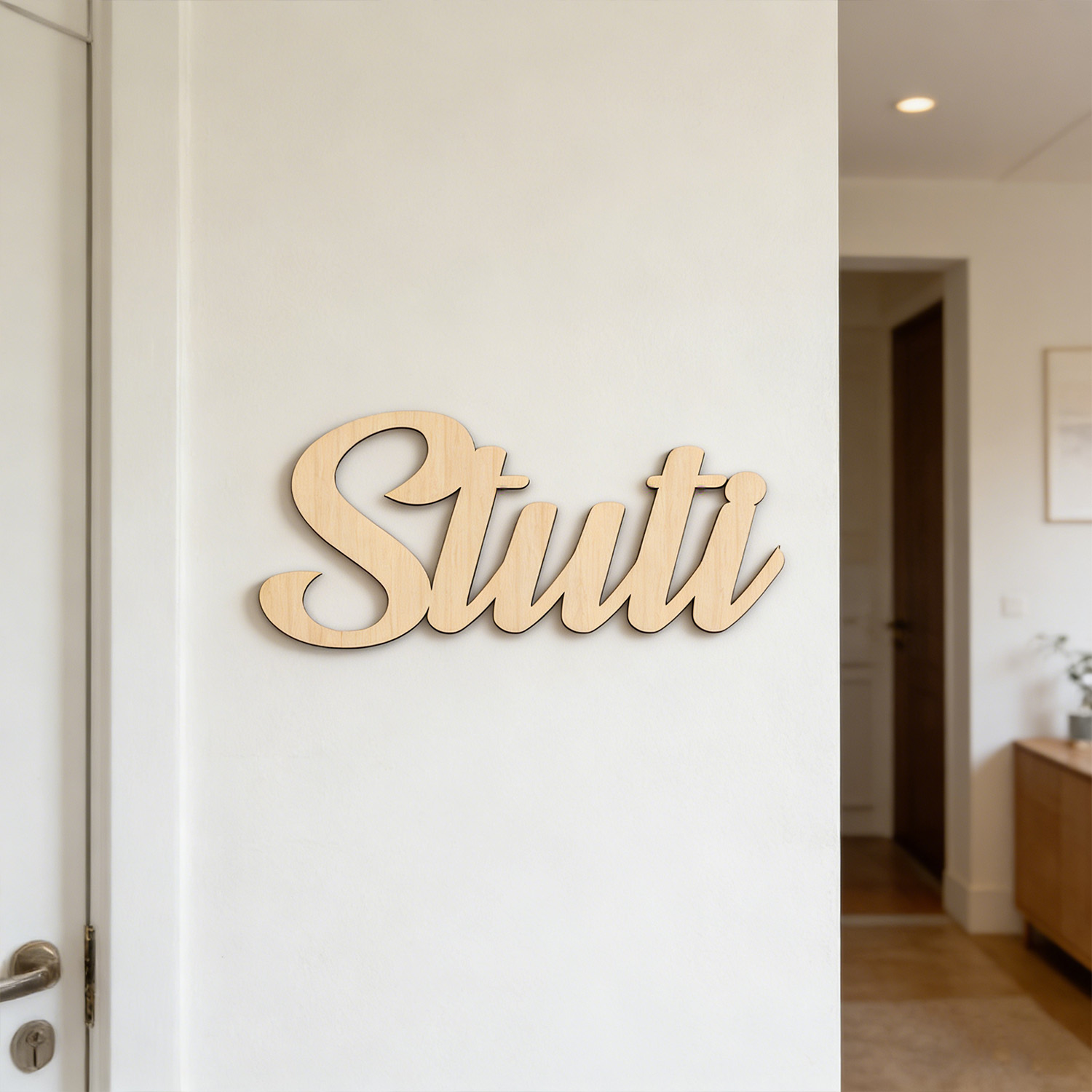 قطعة واحدة من لافتة اسم خشبية  - مراجعة Baby Name Wall Art وسعره