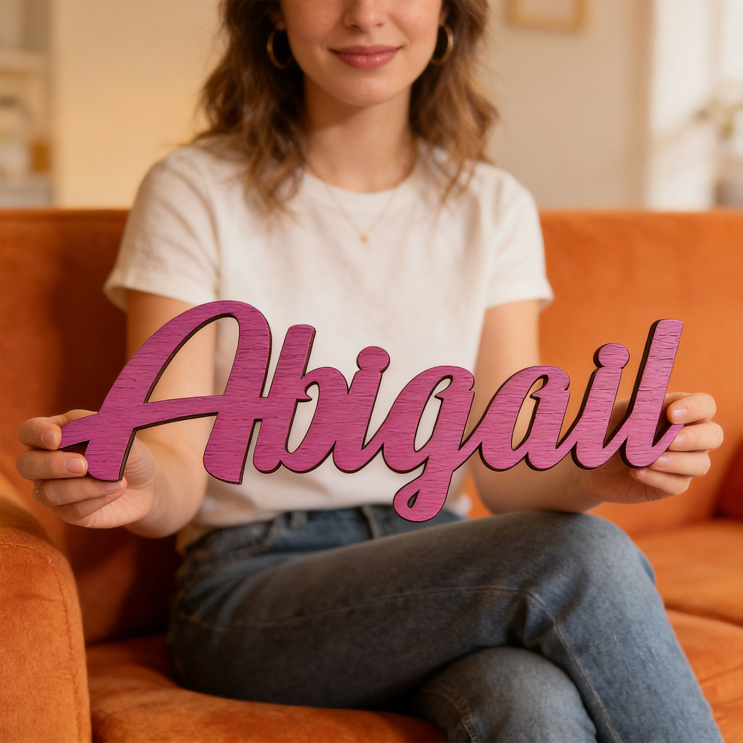 قطعة واحدة من لافتة اسم خشبية  - مراجعة Baby Name Wall Art وسعره