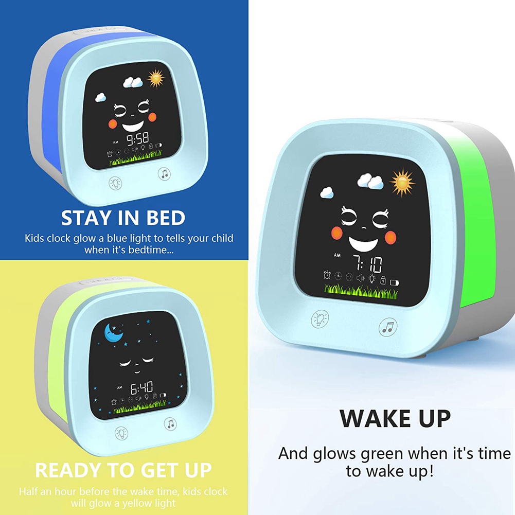 ساعة منبه A68P-1 للأطفال، ساعة - مراجعة Sound Sleep Trainer Clock وسعره