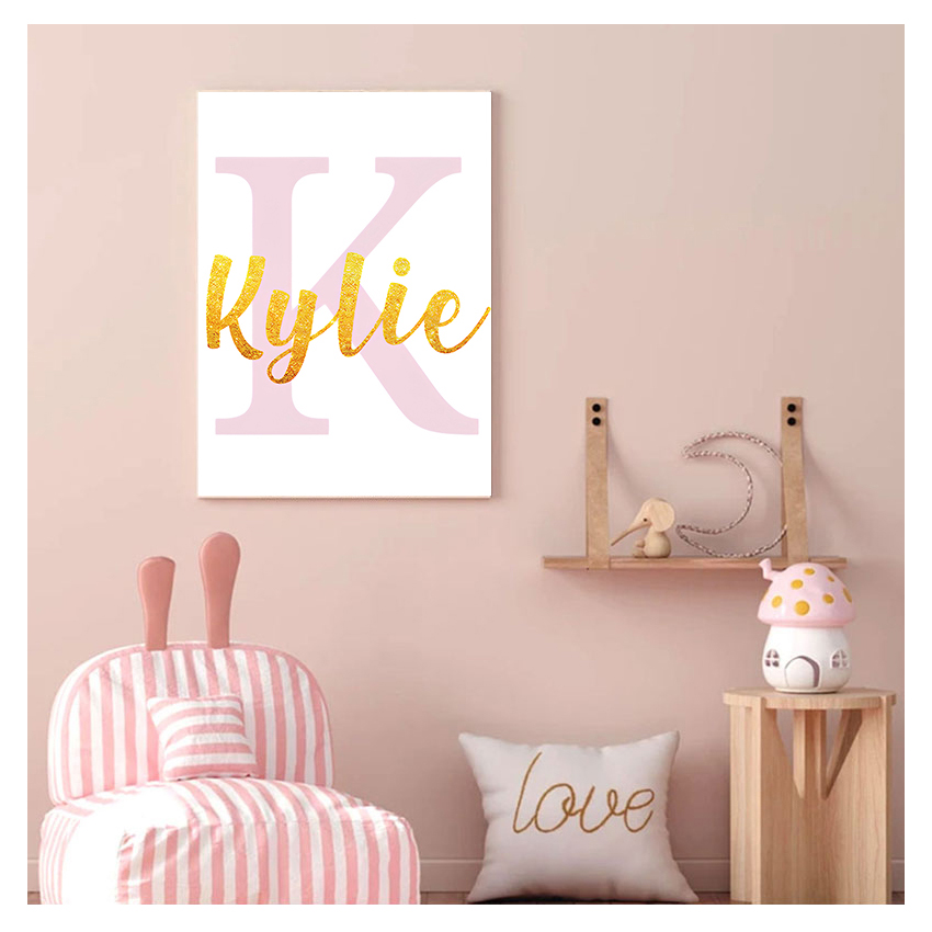 لوحة فنية جدارية مخصصة بالاسم، - مراجعة Baby Name Wall Art وسعره