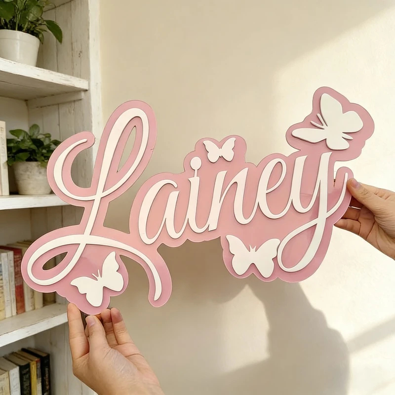لوحة اسم الطفل المخصصة، تصميم  - مراجعة Baby Nursery Kids وسعره