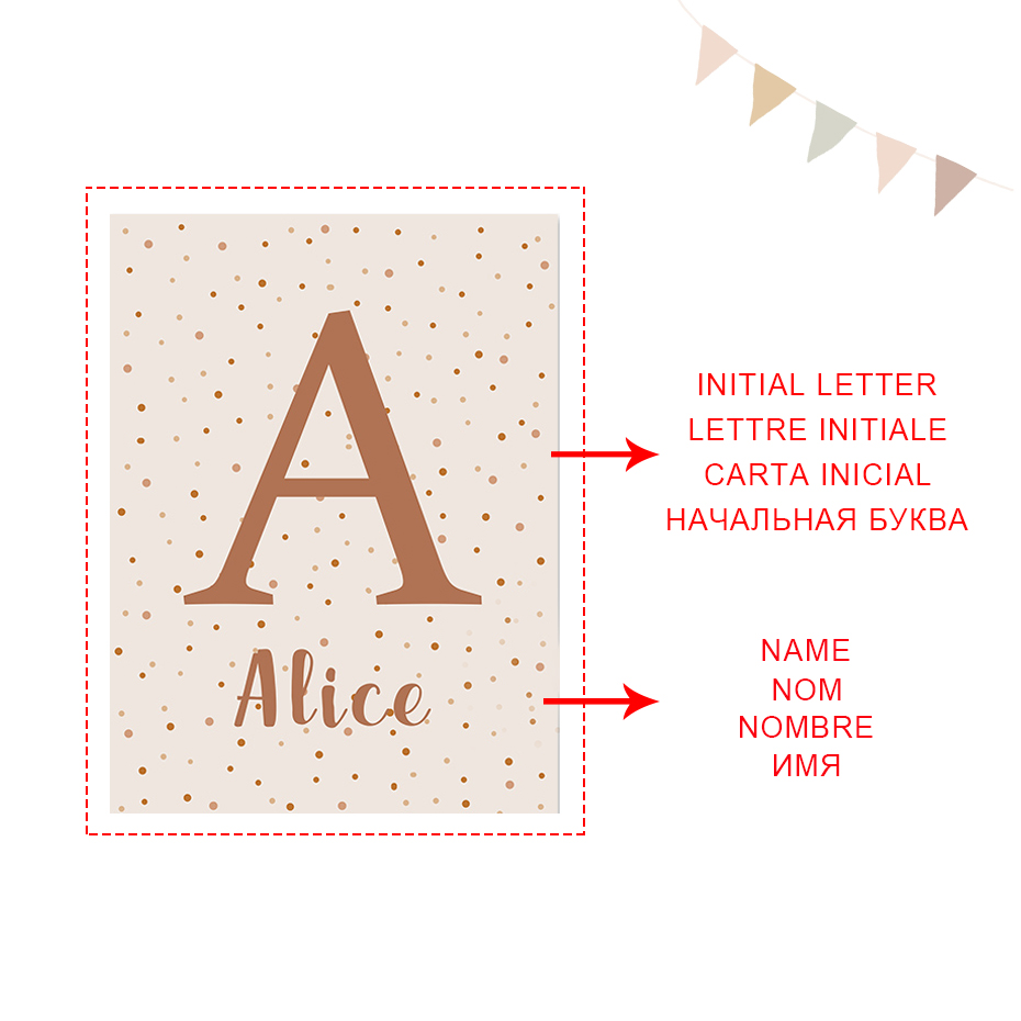 مجردة الشمس قوس قزح مخصص اسم ا - مراجعة Baby Name Wall Art وسعره