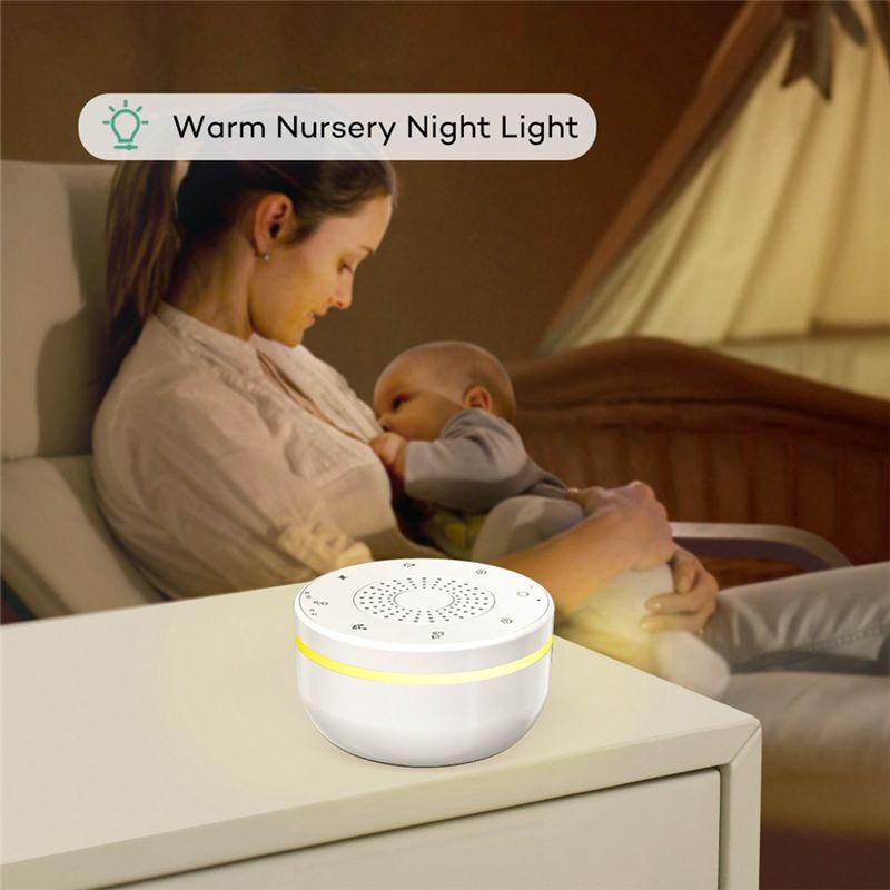 جهاز صوت محمول للنوم من ABXF-S - مراجعة Baby Sound Machine White وسعره