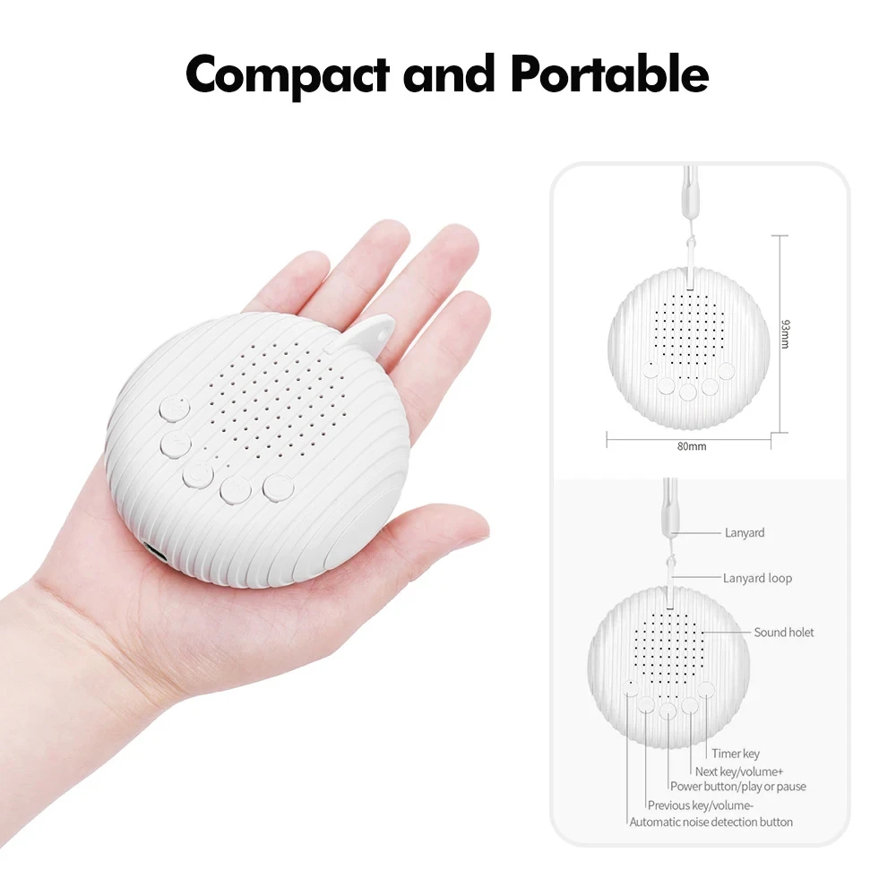 جهاز صوت الضوضاء البيضاء الجدي - مراجعة Baby Sound Machine White وسعره