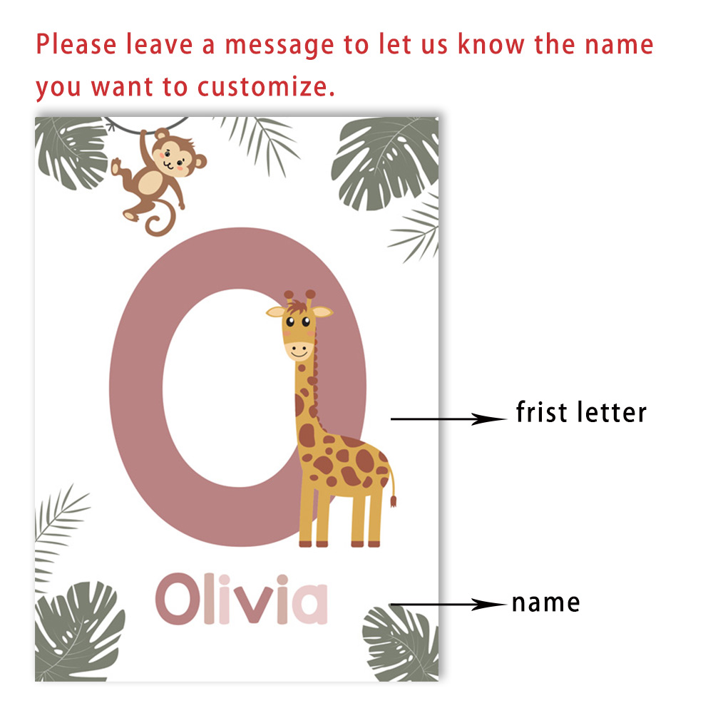 الشمال الغابة الحيوان الملصقات - مراجعة Baby Name Wall Art وسعره