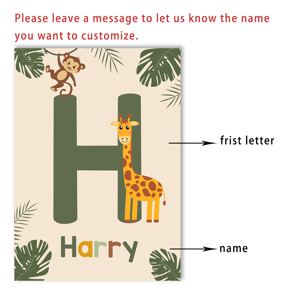 الشمال الغابة الحيوان الملصقات - مراجعة Baby Name Wall Art وسعره