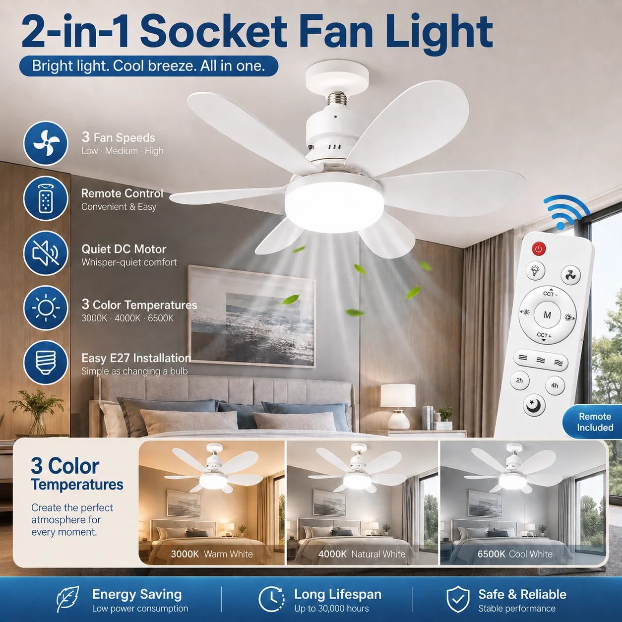 مروحة سقف لغرفة الأطفال 2026 م - مراجعة Baby Nursery Ceiling Light وسعره