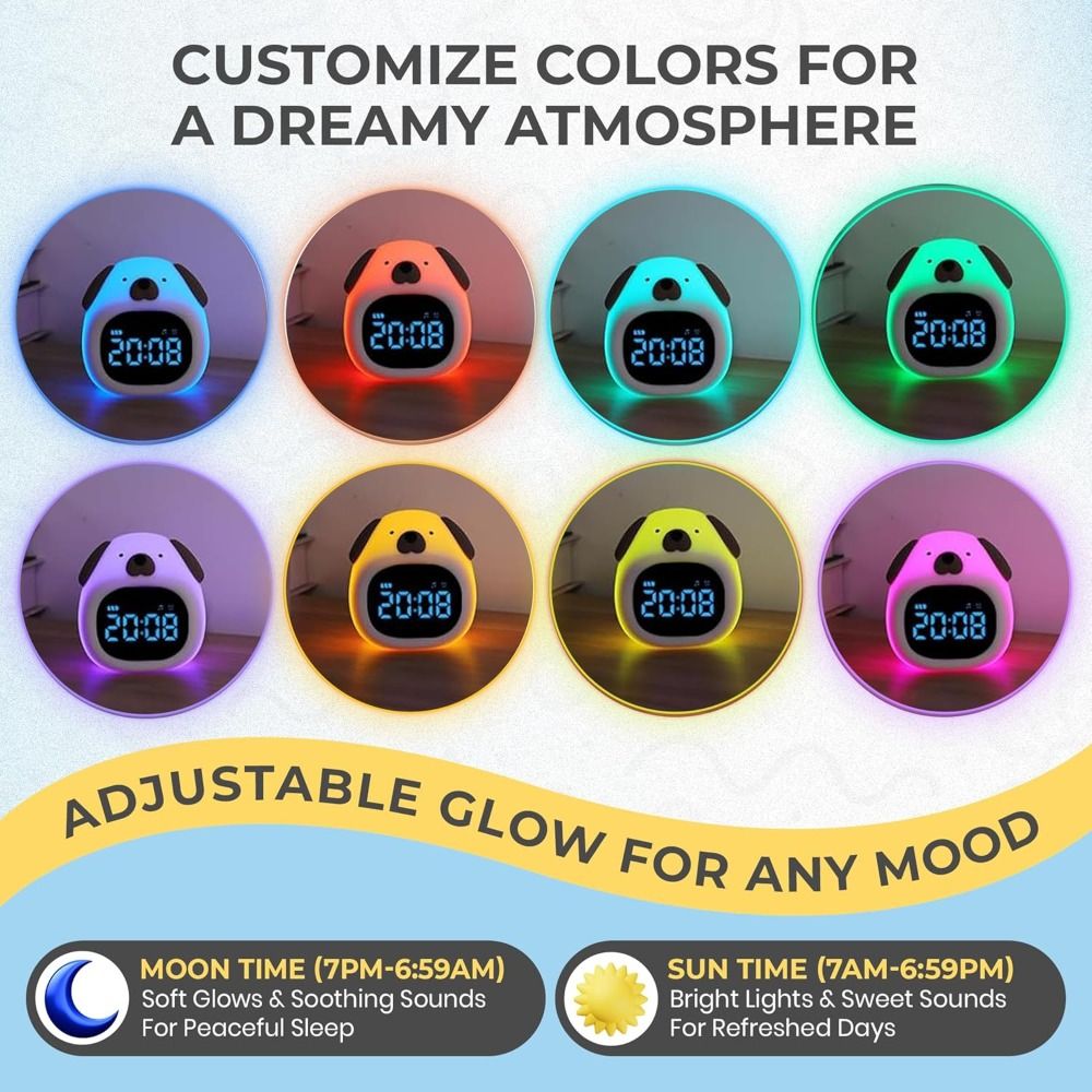 ساعة منبه جديدة مضيئة مع جهاز  - مراجعة Sound Sleep Trainer Clock وسعره