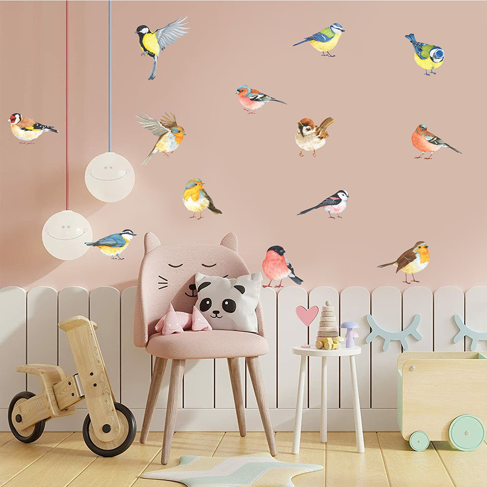 13 قطعة من ملصقات الحائط للطيو - مراجعة Baby Nursery Kids وسعره