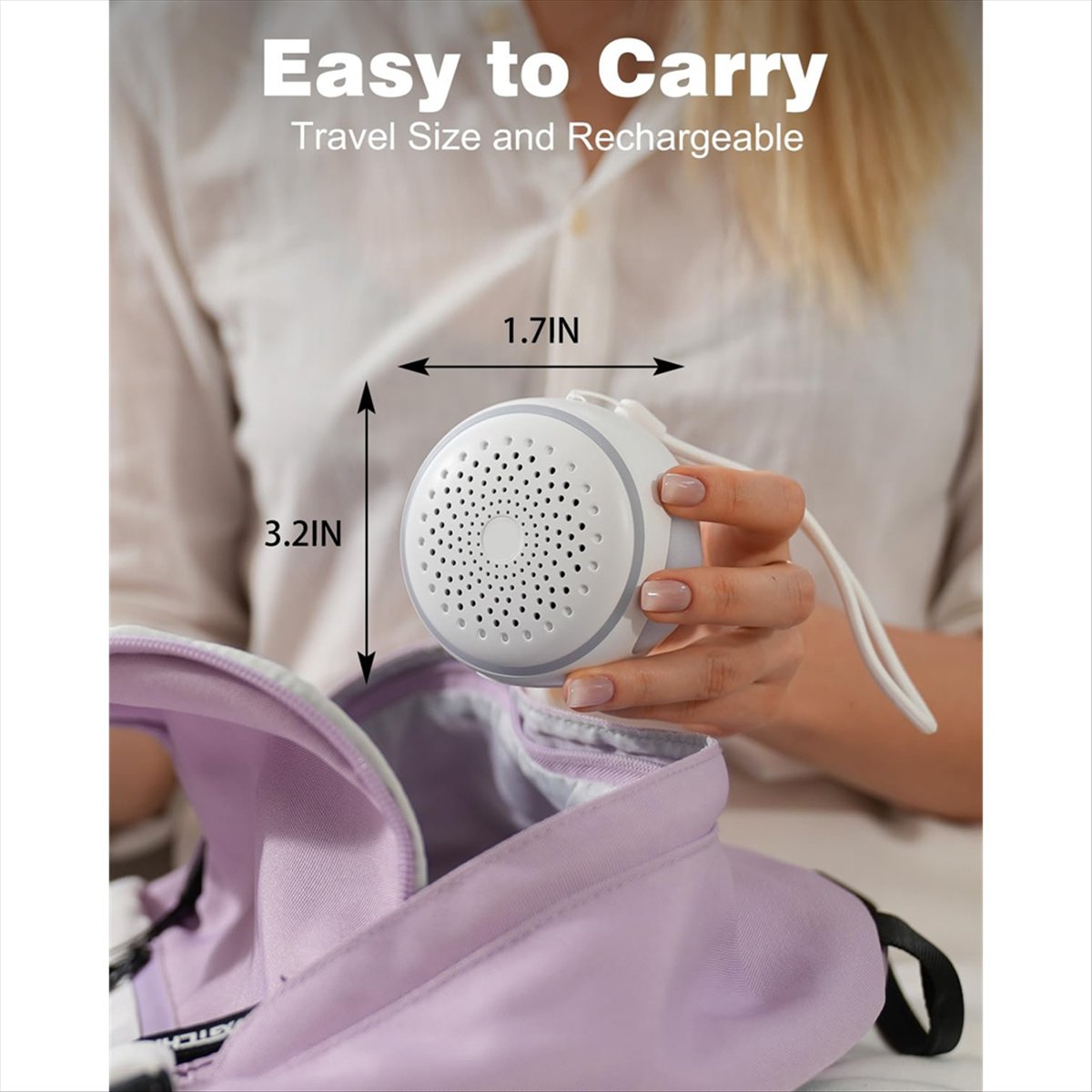 جهاز صوت الضوضاء البيضاء DTC5  - مراجعة Baby Sound Machine White وسعره