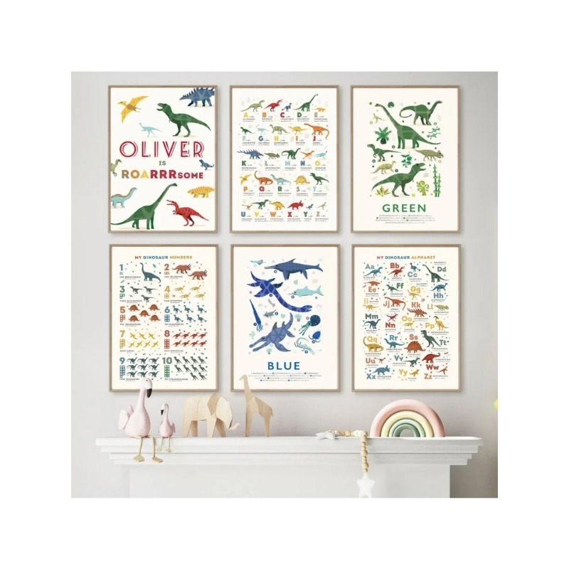 لوحات قماشية تعليمية للأرقام و - مراجعة Baby Name Wall Art وسعره