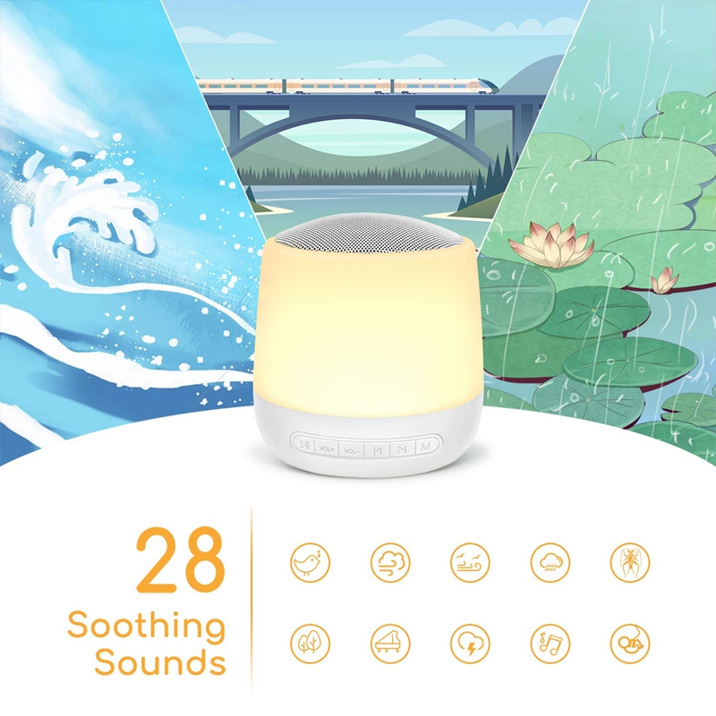 B53C آلة صوت الطفل آلة الضوضاء - مراجعة Baby Sound Machine White وسعره