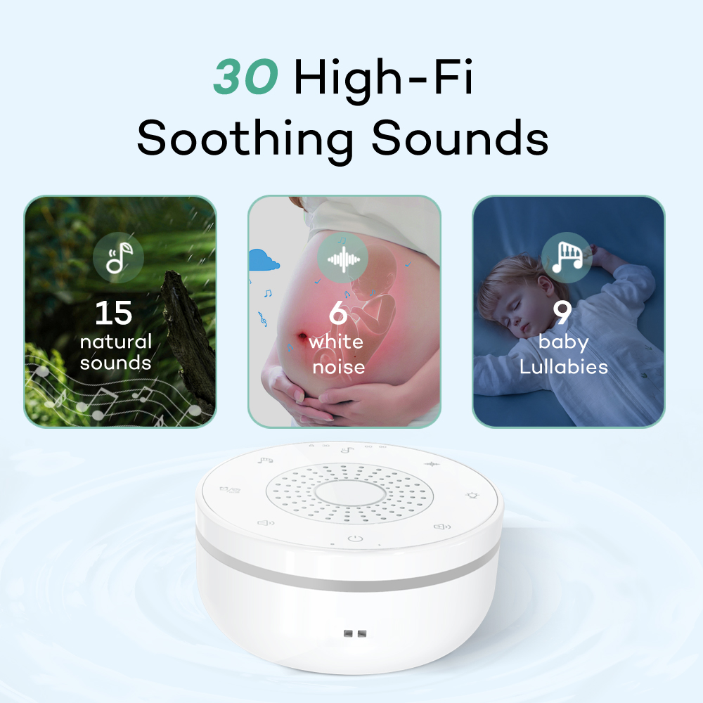 جهاز ضوضاء بيضاء للأطفال قابل  - مراجعة Baby Sound Machine White وسعره