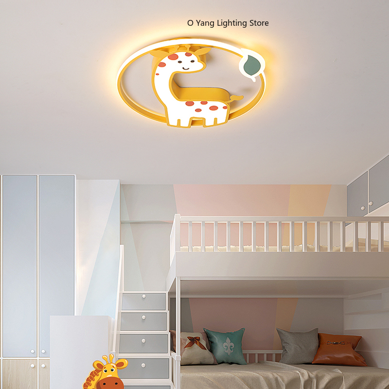 مصباح سقف LED مصمم بشكل زرافة  - مراجعة Baby Nursery Ceiling Light وسعره
