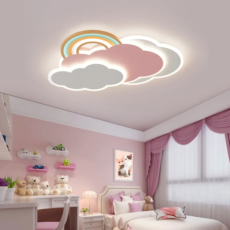 قوس قزح سحابة أضواء السقف الور - مراجعة Baby Nursery Ceiling Light وسعره