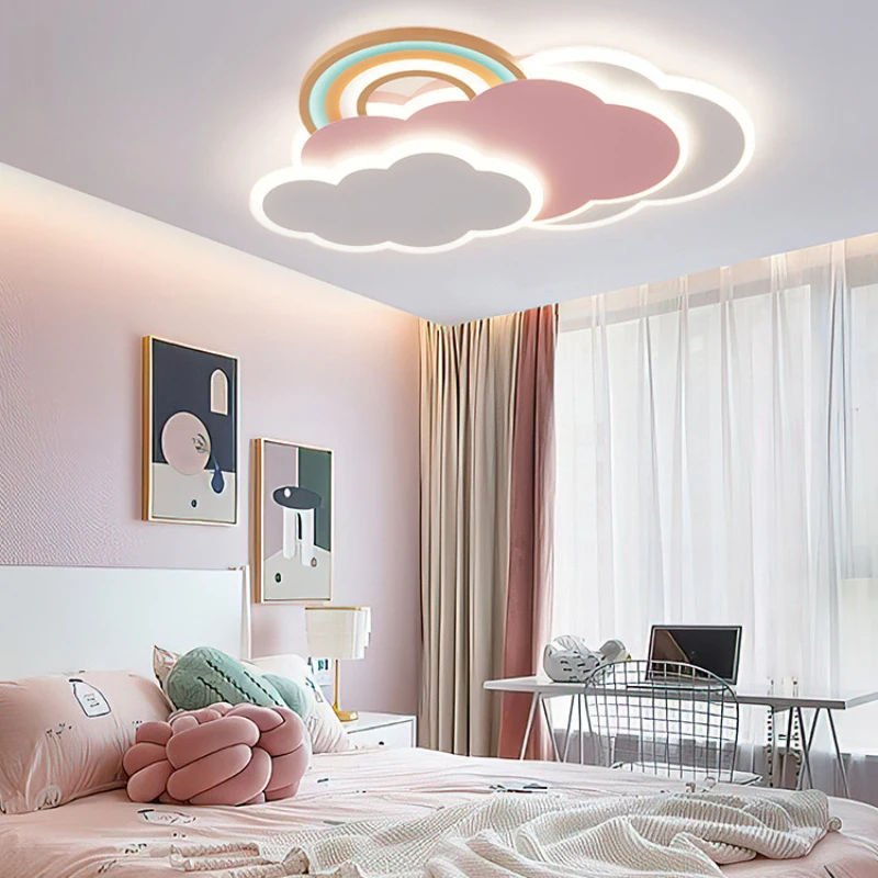 قوس قزح سحابة أضواء السقف الور - مراجعة Baby Nursery Ceiling Light وسعره