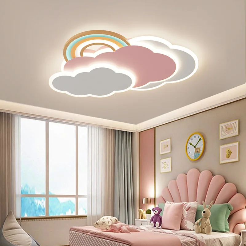قوس قزح سحابة أضواء السقف الور - مراجعة Baby Nursery Ceiling Light وسعره