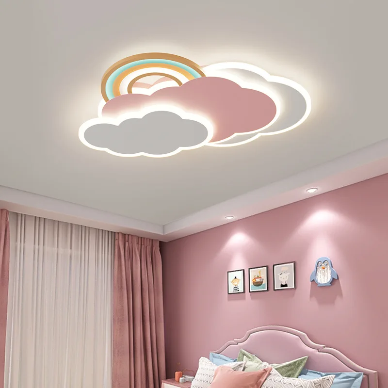 قوس قزح سحابة أضواء السقف الور - مراجعة Baby Nursery Ceiling Light وسعره